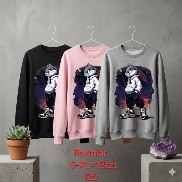 Bluzki damskie Roz S-XL, 1 Kolor Paczka 12 szt